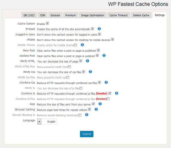 افزایش سرعت بارگذاری سایت با افزونه WP Fastest Cache